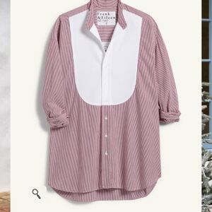 Frank & Eileen Burgundy Striped Women's Shirt